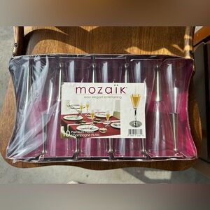 Mozaik Premium Plastic Champagne Flutes